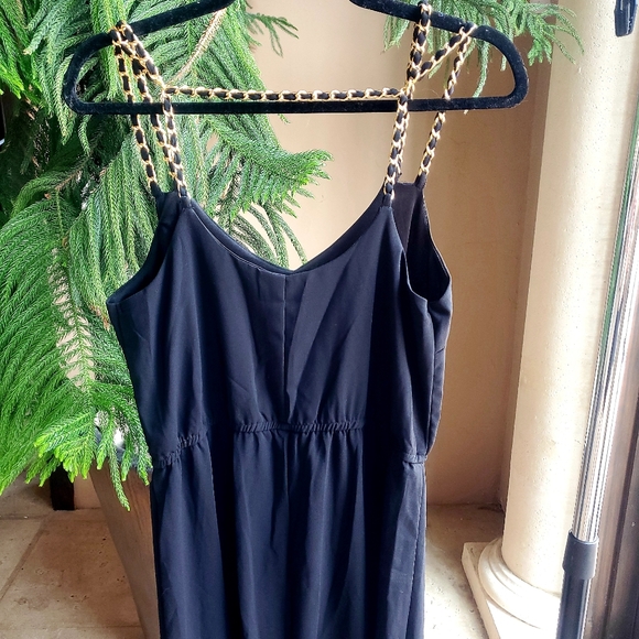 Dizzire Braided Chain Maxi Dress Sz M - Picture 2 of 3